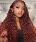 Reddish Brown #33 Deep Wave Wig