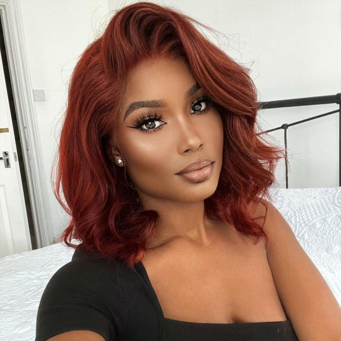 Reddish Brown #33 Barrel Curls Wig