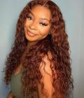 Reddish Brown #33 Water Wave Wig