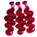 body wave red_color_lace_closure