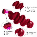 red_color_body_wave_lace_closure