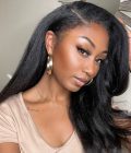 Kinky Straight 4C Edges Wig