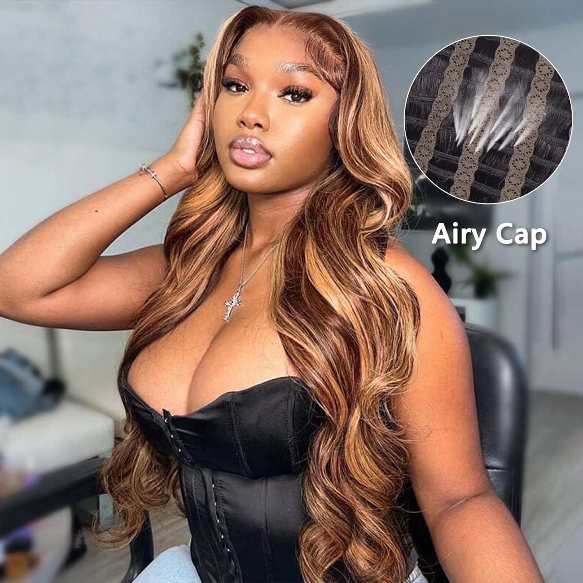 Highlight 4 27 Breathable Airy Cap Wear Go Glueless Body Wave And Straight Wig Super Easy Install 9×5 6×5 Pre Cut Lace Wig