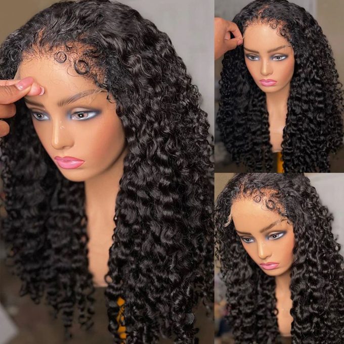 4C Edges Hairline Deep Wave Glueless Wig