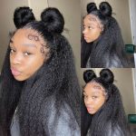Kinky Straight 4C Edges Wig