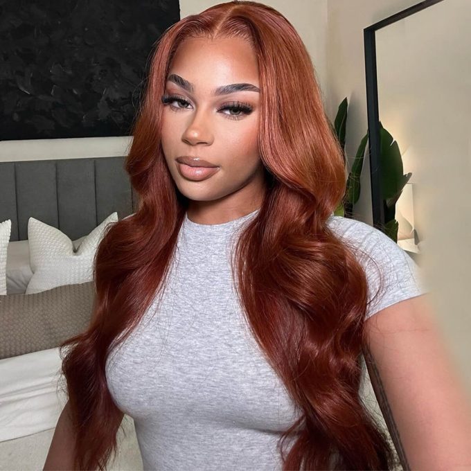 #33 reddish brown wig