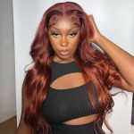 reddish brown wig