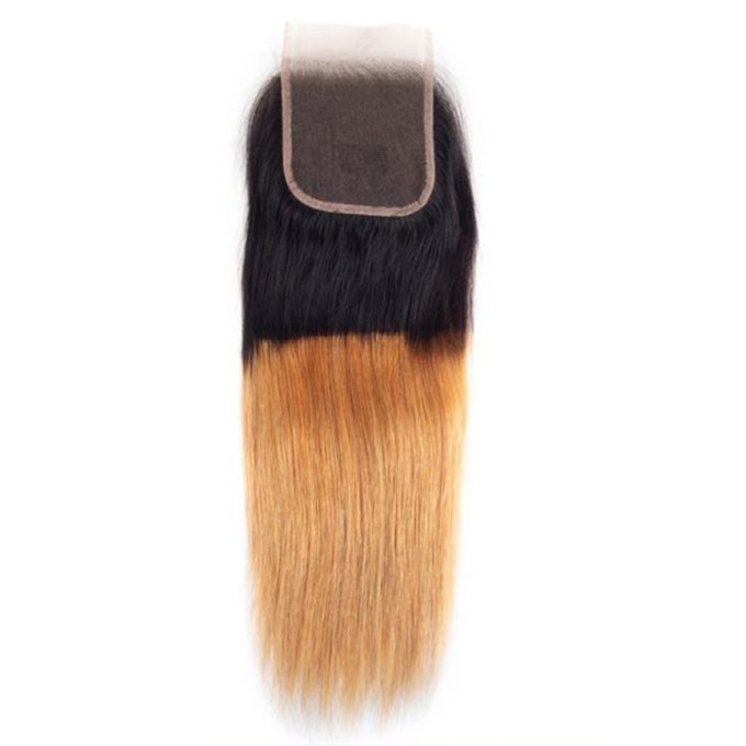 T1b27 straight 4x4 lace closure