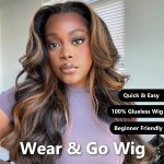 Wear and go pre cut lace wig