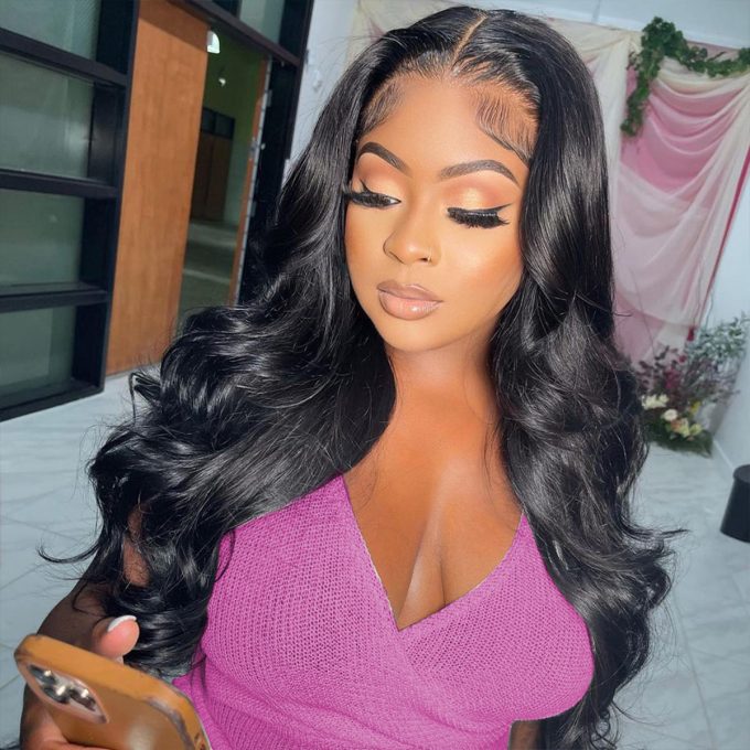 body wave wear and go pre cut lace wig