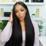 kinky straight wear and go pre cut lace wig