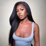 kinky straight wear and go pre cut lace wig