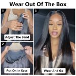 straight wear and go pre cut lace wig