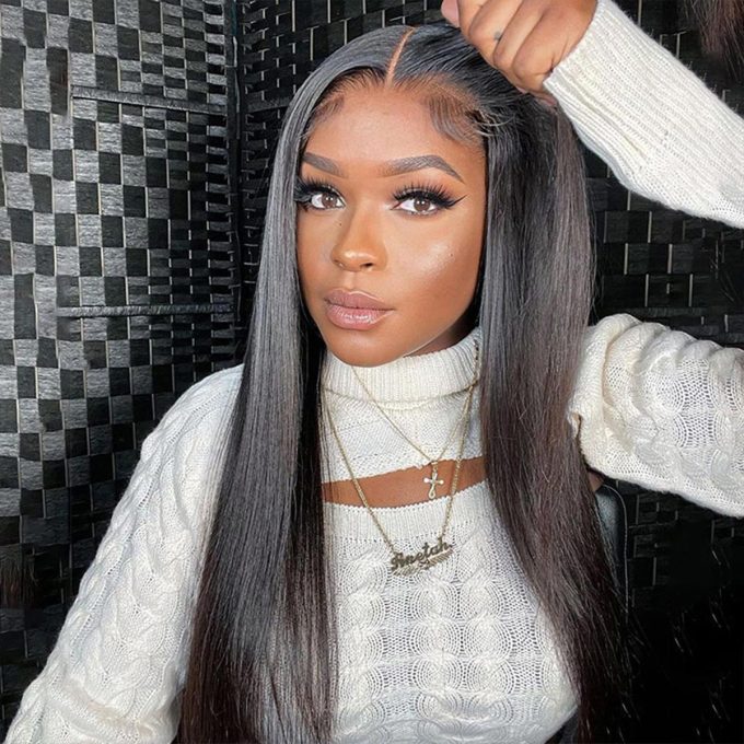 straight wear and go pre cut lace wig