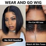 Wear Go Pre Cut Glueless Short Bob Wig