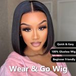 Wear Go Pre Cut Glueless Short Bob Wig