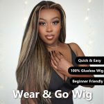 wear go pre cut balayage highlight wig