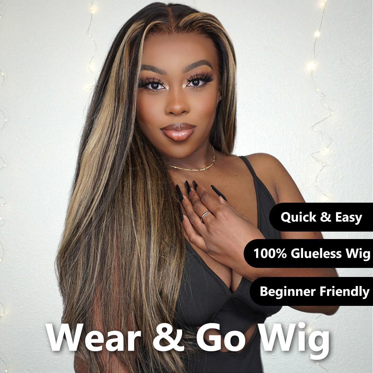 wear go pre cut balayage highlight wig