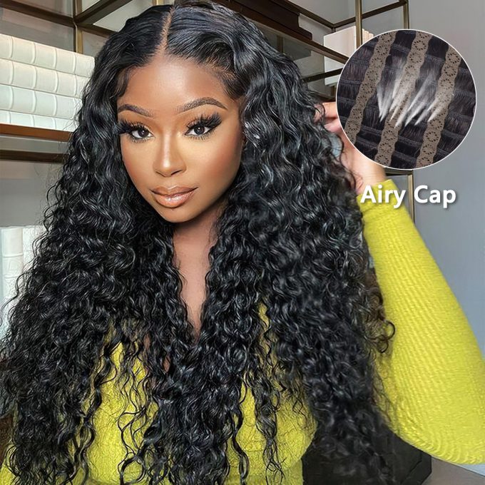water wave airy cap wig
