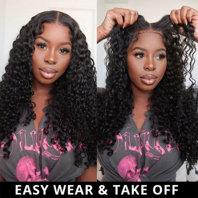 deep wave breathable airy cap wig