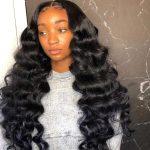 loose deep wave airy cap wig