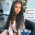 loose deep wave airy cap wig