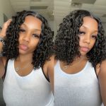 Bouncy Water Wave V Part Wig