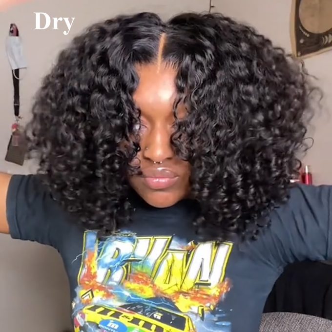 Bouncy Water Wave Airy Cap Wig