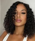 Glueless Curly Bob Wig 13×4 Short Lace Front