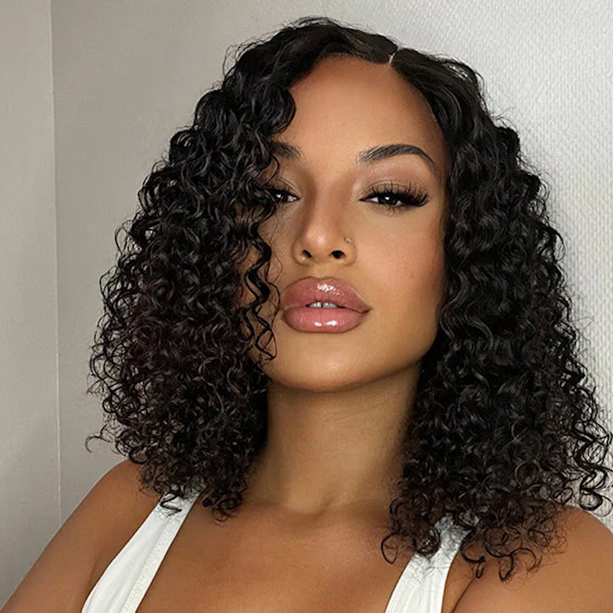 Glueless Curly Bob Wig 13×4 Short Lace Front Human Hair Wig