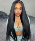 13x4 13x6 Kinky Straight Wig