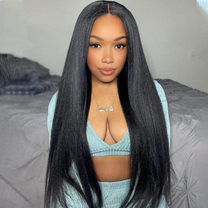 13x4 13x6 Kinky Straight Wig