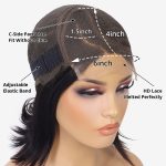 pixie cut curly pre bleached knot glueless wig