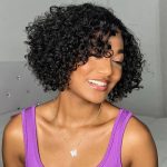 pixie cut curly pre bleached knot glueless wig