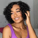 pixie cut curly pre bleached knot glueless wig