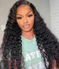 deep wave silk base lace wig
