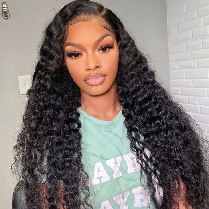 deep wave silk base lace wig